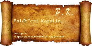 Palóczi Katalin névjegykártya