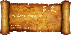 Palóczi Katalin névjegykártya