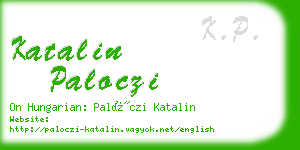 katalin paloczi business card